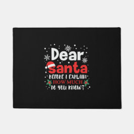 Weihnachten liebt wie viel weißt du? fußmatte