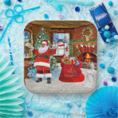 Weihnachten liefert Geschenke Pappteller (Party)