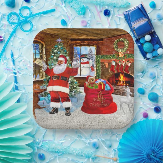 Weihnachten liefert Geschenke Pappteller (Party)