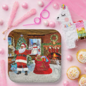 Weihnachten liefert Geschenke Pappteller (Party)