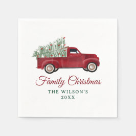 Weihnachten Lieferwagen Weihnachten Weihnachten We Serviette
