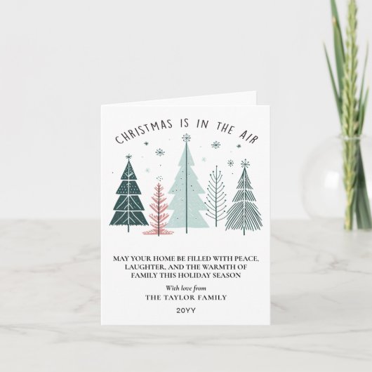 Weihnachten liegt in der Luft Modern Boho Einfach (Vorderseite)