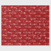 Weihnachten LIESS IT-Text und Schneeflocken Geschenkpapier (Flach)