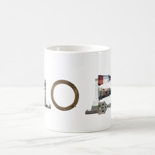 Weihnachten Lighthouse Tasse (Mittel)