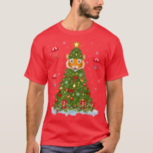 Weihnachten Lights Matching Familie Funny Tiger We T-Shirt
