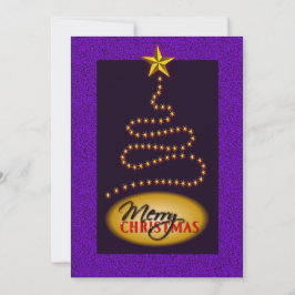 Weihnachten Lila und Gold Party Einladung Einladun