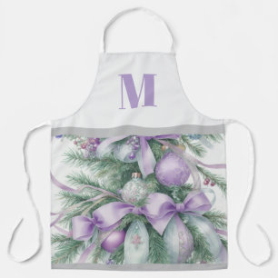 Weihnachten Lila und grün Schürze