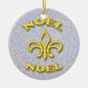 Weihnachten-Lilien-Weihnachten Keramikornament