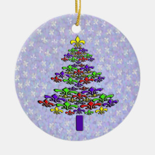 Weihnachten-Lilien-Weihnachtsbaum-Verzierung Keramik Ornament