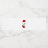 Weihnachten - Lit Classic Wasserflaschenetikett (Einzelnes Label)