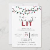 Weihnachten - Lit Cocktail Party Einladung (Vorderseite)