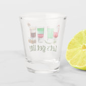 Weihnachten Lit Funny Party Schnapsglas (Rückseite)