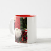 Weihnachten Litauisch Polnischer Gnome Rot Inside Zweifarbige Tasse (Vorderseite Links)