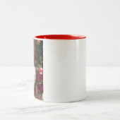 Weihnachten Litauisch Polnischer Gnome Rot Inside Zweifarbige Tasse (Mittel)