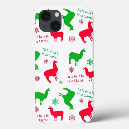 Weihnachten Llama Fa la Llama Urlaub Case-Mate iPhone Hülle (Rückseite)