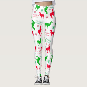 Weihnachten Llama Fa la Llama Urlaub Leggings