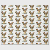 Weihnachten Log Letter Y Weihnachten Geschenkpapier (Flach)