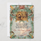 Weihnachten Log Vintag Winter Solstice Card - Naut (Rückseite)