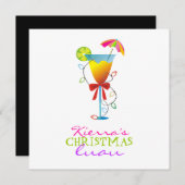 Weihnachten Luau des Paradies-311-Tropical Einladung (Vorne/Hinten)