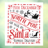 Weihnachten - Luftpost am Nordpol Fensteraufkleber (Blatt 3)