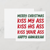 Weihnachten Lustig Frohe Weihnachten Sarkastisch U (Vorne/Hinten)