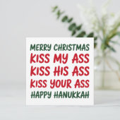 Weihnachten Lustig Frohe Weihnachten Sarkastisch U (Stehend Vorderseite)