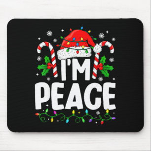 Weihnachten Lustig Ich komme in Frieden Paare Pass Mousepad