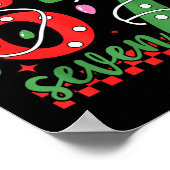 Weihnachten Lustig Six Seven 6 7 Meme Gen Alpha Sl Poster (Ecke)