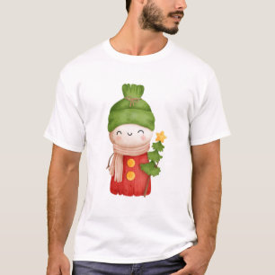 Weihnachten Lustige Familie Vintage Schneemann T-Shirt