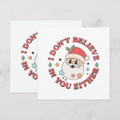 Weihnachten Lustiger Santa (Vorne/Hinten)