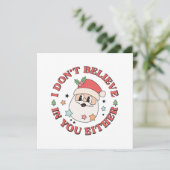 Weihnachten Lustiger Santa (Stehend Vorderseite)