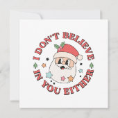 Weihnachten Lustiger Santa (Rückseite)