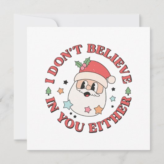 Weihnachten Lustiger Santa (Vorderseite)