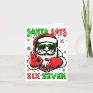 Weihnachten Lustiger Santa Sagt Sechs Sieben 67 Me Karte