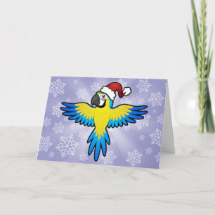Weihnachten-Macaw/Papagei Feiertagskarte