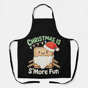 Weihnachten macht mehr Spaß Santa-Hut Camping Xmas Schürze