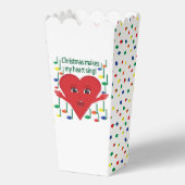"Weihnachten macht mein Herz singen" Gesangsherz Geschenkschachtel (Rückseite)