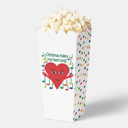 "Weihnachten macht mein Herz singen" Gesangsherz Geschenkschachtel (Geplatzt)