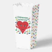 "Weihnachten macht mein Herz singen" Gesangsherz Geschenkschachtel (Vorderseite)
