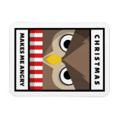 Weihnachten macht mich wütend magnet (Horizontal)