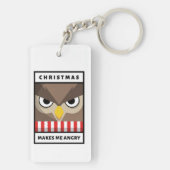 Weihnachten macht mich wütend schlüsselanhänger (Rückseite)