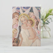 Weihnachten, Madonna mit Kind (1935) Feiertagskarte (Stehend Vorderseite)