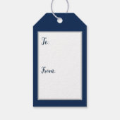 Weihnachten - Madonna mit Kind Wasserfarbe Geschenkanhänger (Rückseite)