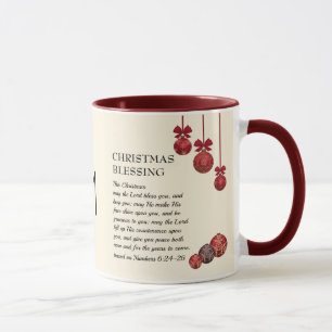 Weihnachten MAG DER LORD BLESS YOU Monogram Tasse