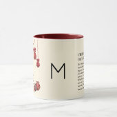 Weihnachten MAG DER LORD BLESS YOU Monogram Tasse (Zentrum)