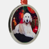 Weihnachten - Maggie - GoldenDoodle Ornament Aus Metall (Rechts)