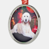 Weihnachten - Maggie - GoldenDoodle Ornament Aus Metall (Links)