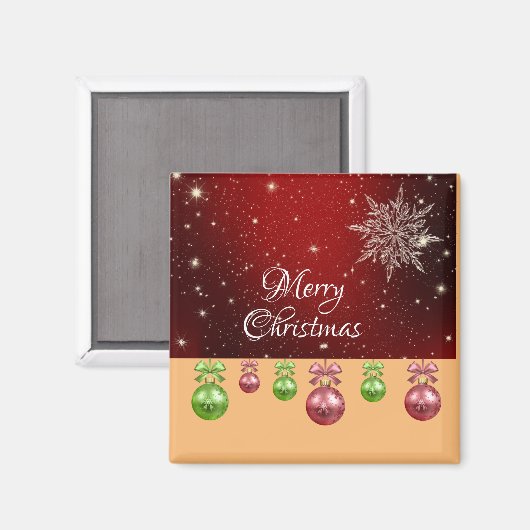 Weihnachten Magnet (Vorderseite/Rückseite)