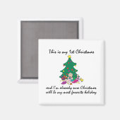 Weihnachten Magnet (Vorderseite/Rückseite)