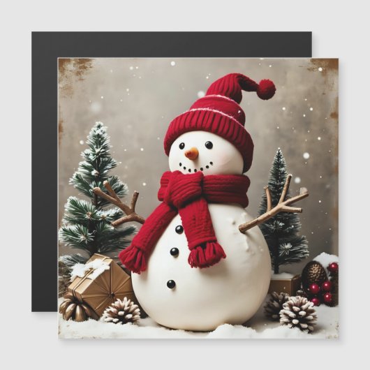 Weihnachten - Magnetkarte (Vorne/Hinten)